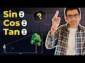 sin cos tan explained Explanation using real life example Math Statistics for data science