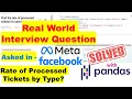 Facebook Data Interview Question SOLVED with Python Pandas Medium Difficulty