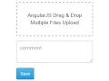 AngularJS Drag Drop Multiple Files Upload