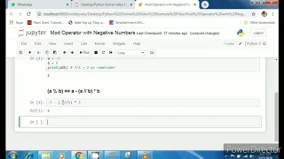 Lecture 16 Very Important - Modulus Operator with Negative Numbers in Python
