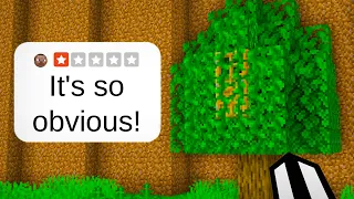 I Tested Your "TERRIBLE" Secret Base Ideas!