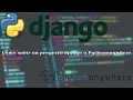 Como subir proyecto Django a Pythonanywhere