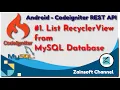 Android REST API - Listview RecyclerView from MySQL Database