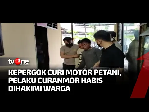 Babak Belur, Dua Pelaku Curanmor di Probolinggo Digiring Warga Dari Tengah Sawah