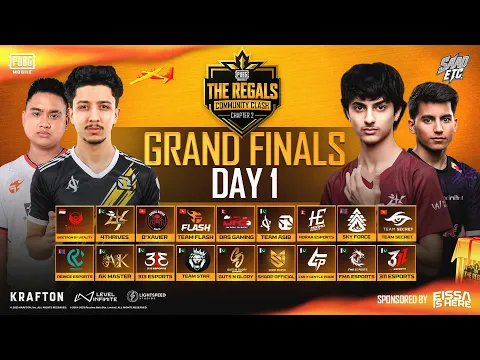 Video Thumbnail: 2026 PUBGM THE REGALS COMMUNITY CLASH - CHAPTER 2 | FINALS DAY - 1 | #4T #BTR #i8 #DRS #HORAA #FL