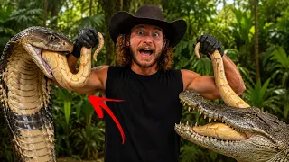 King Cobras & Crocodile EAT Pythons!
