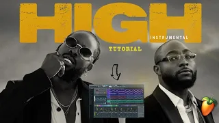adekunle gold high ft davido making an afrobeat from scratch fl studio beginner tutorial 2021 flp