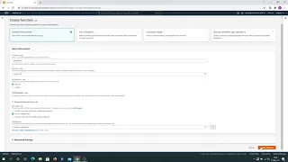 AWS Console Lambda Functions Creating HelloWorld Lambda Python Function