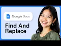 Find And Replace In Google Docs With Regex