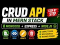 CRUD API in Node js Express MongoDB Complete MERN Stack Tutorial