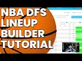 NBA DFS Lineup Builder and Model Basics on FantasyLabs
