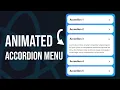 Build an Animated Accordion Menu with React Tailwind