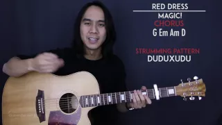 Download Red Dress - MAGIC! Guitar Tutorial Lesson Chords + Acoustic Cover MP3