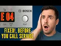 How to Fix Bosch Dishwasher E 04 Error - Step-by-Step Guide