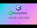 Virtual Functions Hackerrank C Solutions