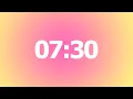 7 Minute 30 Second Timer No Music 7 Minute 30 Second Aesthetic Countdown Timer 7m30s Timer