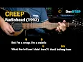 Creep - Radiohead Easy Guitar Chords Tutorial with