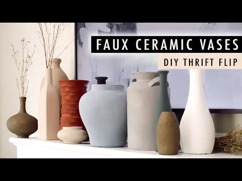 Download MP3 DIY FAUX CERAMIC VASES: Testing Techniques, Paints and Thrifted Vases *Thrift Flip* | XO, MaCenna