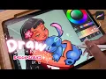 Download Lagu Drawing Lilo and Stitch in My Style! | Sketch and iPad Procreate | Baddie Series Ep.12