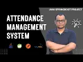 Attendance Management System Backend Project Java Spring Boot REST API MySQL