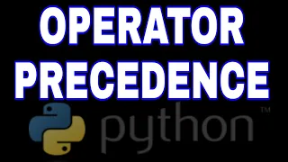 Operator Precedence Python tutorial