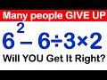 Only 1 in 5 Can Solve This Math Problem