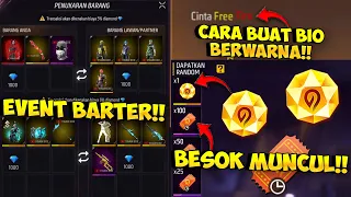 BISA TUKERAN JENGGOT BNL ?? Bocoran Event Barter FF, Create Isi Mata Kucing, Cara Buat Bio Berwarna