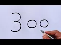 Download Lagu How to draw rabbit from number 300 | rabbit drawing video | rabbit drawing tutorial