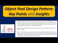 Mastering Object Pool Design Pattern Key Points and Insights