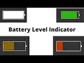 Battery Level Indicator With Animations In HTML CSS