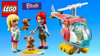 Lego 41692 Friends Vet Clinic Rescue Helicopter Speed Build Review
