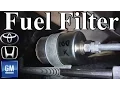 How to change a Fuel Filter GM Honda Toyota Style