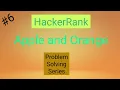 Apple and Orange Hackerrank Solution