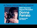 Donna Ferrato Receives an Honorary Degree from John Jay College