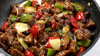 Delicious Mongolian beef stir fry recipe that is so easy, packed with all the right flavors. Tasty M. 