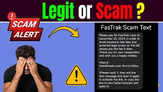 The toll roads fastrak lane text scam Here s the Truth