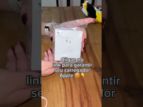 😍🔋Unboxing do meu novo carregador Apple!! #iphone #apple #shorts
