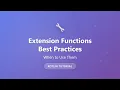 Kotlin Extension Functions Best Practices When to Use Them Tutorial for Beginners