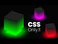Ambient Light Effects HTML And CSS 3D Glowing Cube Animation Effects css design