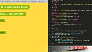 Tutorial JavaScript for beginners Timing Events M Tutorial