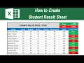 Student Result Sheet SUM and Pass or Fail Excel for Beginners 2021