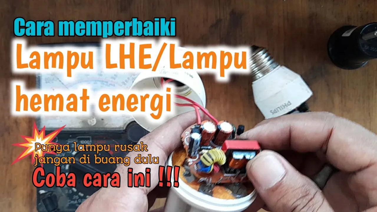 TANPA MODAL !!! Begini Cara Memperbaiki LAMPU LED Mati Total Mudah Dan Cepat.