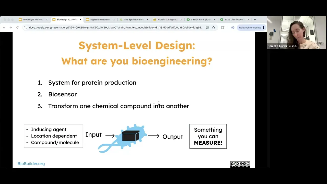 BioBuilderClub 2025-26 Season Biodesign 102 Webinar Parts Level Design 01.13.26