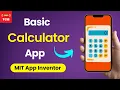 How to make a calculator in MIT App Inventor 2024 New