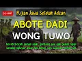 Lagu PUJIAN JAWA KUNO ABOTE DADI WONG TUWO