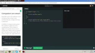 JavaScript CodeCademy Course 1