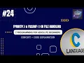 C tutorial 3 File Handling with fprintf and fscanf Concept Code Explanation
