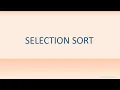 selection sort in tamil l java visualization
