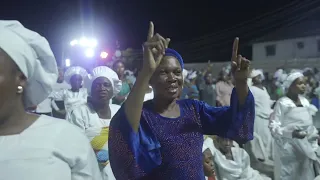prophetess wunmi awoniyi ministering live at hallel night 2024 genesis global