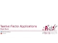 12 Factor Applications